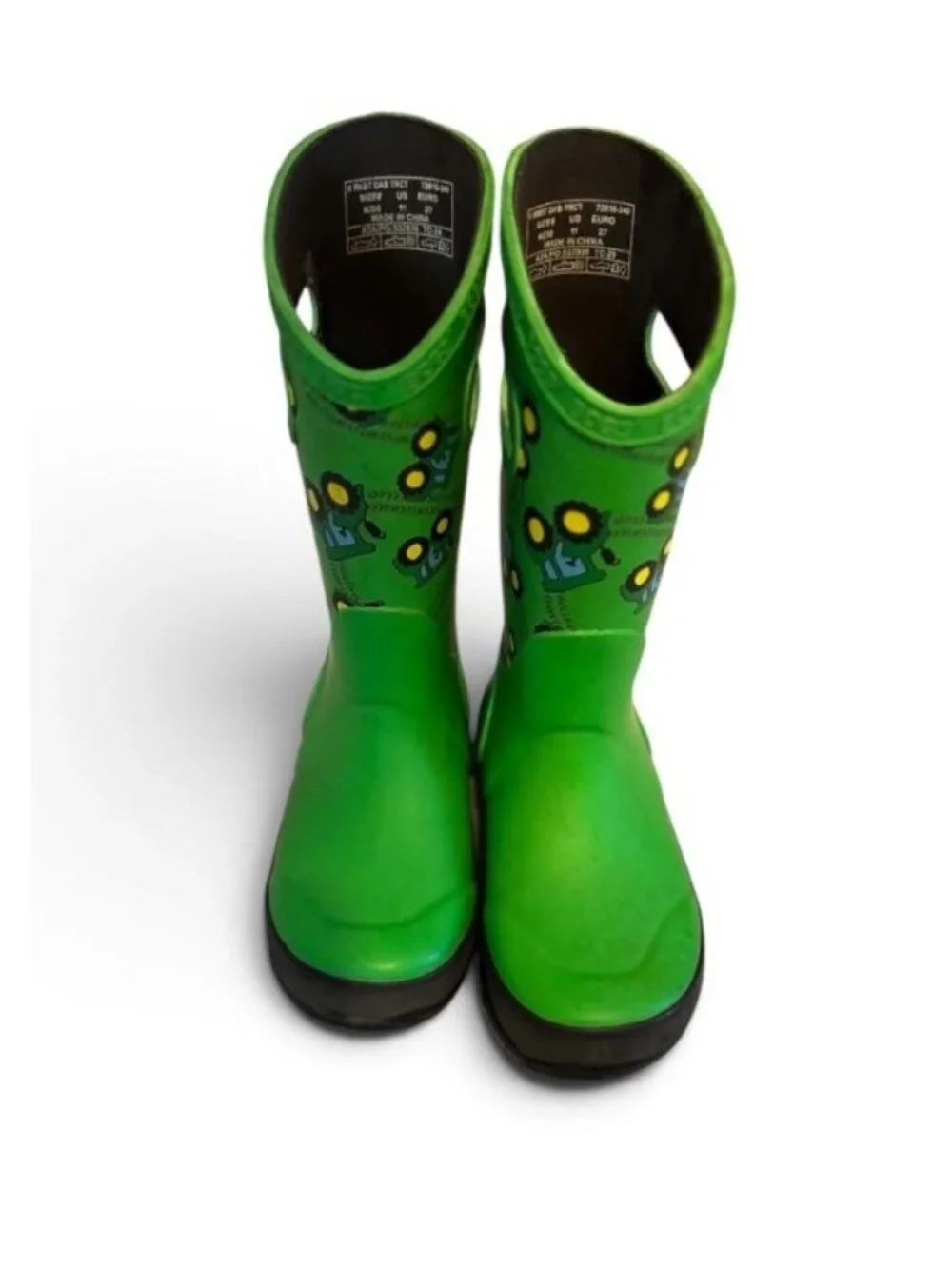 BOGS Children’s Waterproof Tractor Green Rubber Boots Size 11
